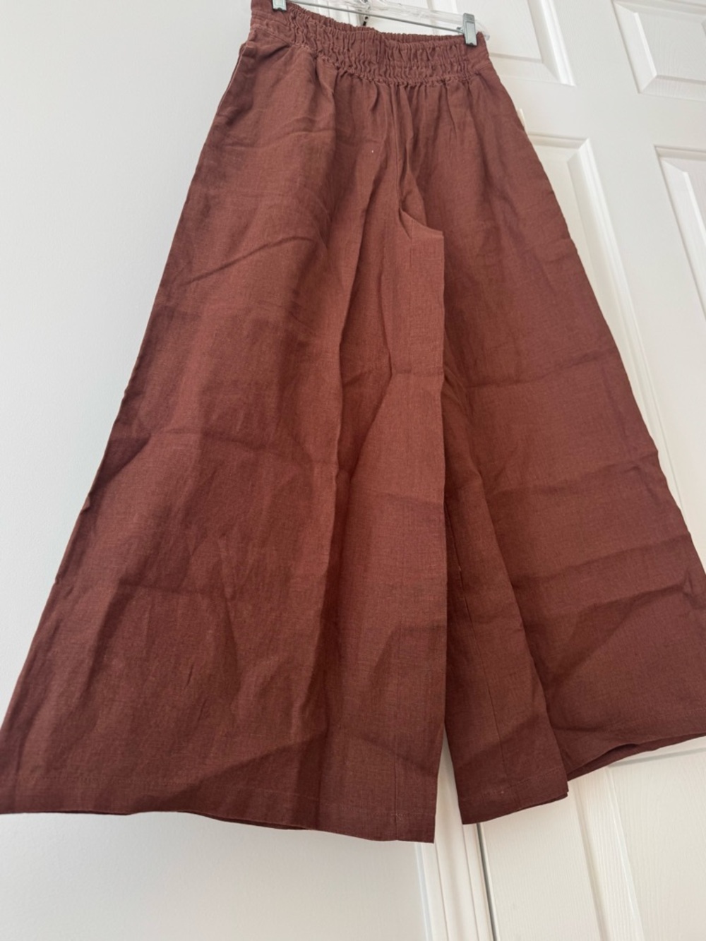 Anthropologie The Somerset Linen Blend Pull-On Wide-Leg Pants - Picture 7 of 10